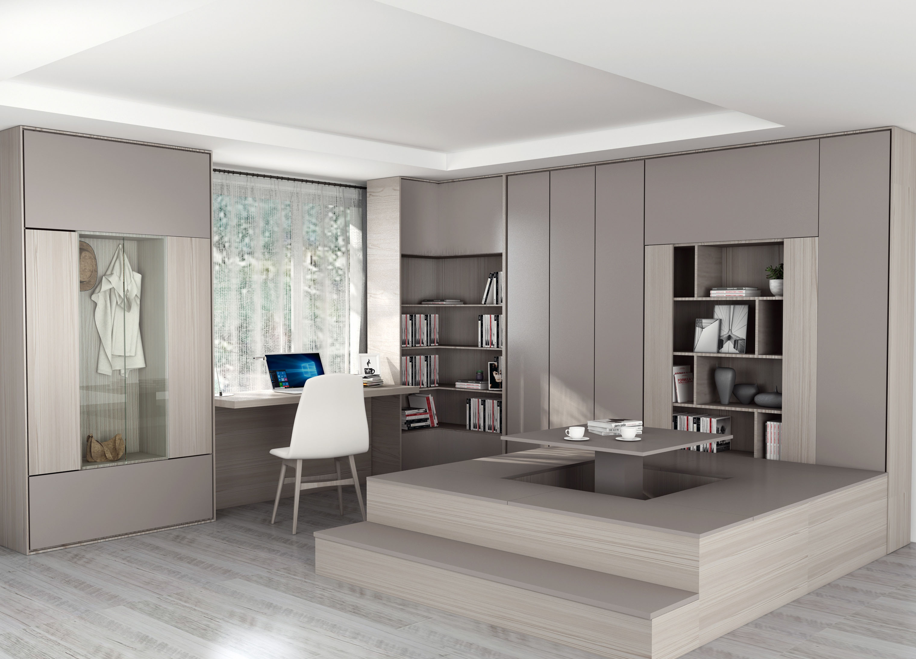 Tatami room cabinet wood furniture