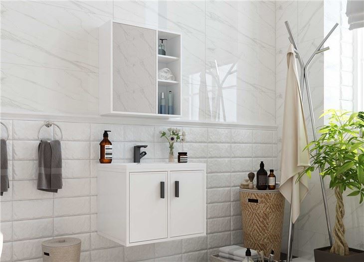 White Floating Vanity